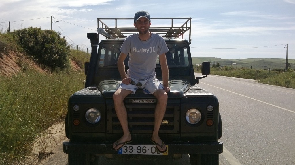 Adam on jeep